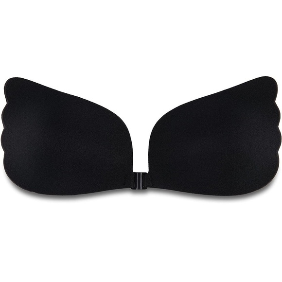 Brand New Self Adhesive Backless Strapless Silicone Black Push Up Bra - Picture 5 of 16
